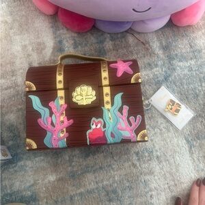 loungefly stich shoppe the little mermaid treasure chest trunk bag